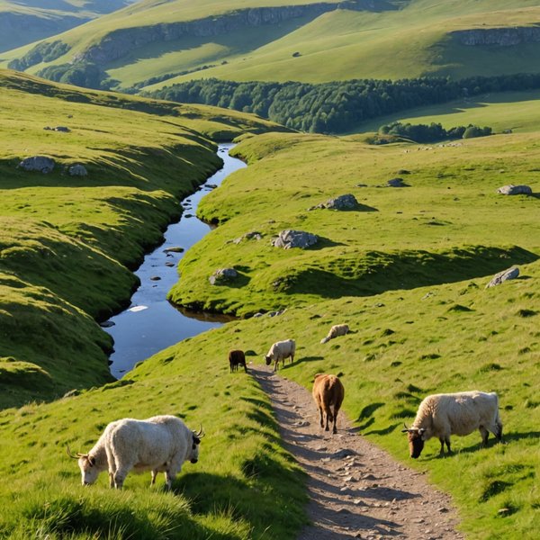 Quels sont les meilleurs itinéraires pour une randonnée dans les montagnes de l'Aubrac en France?